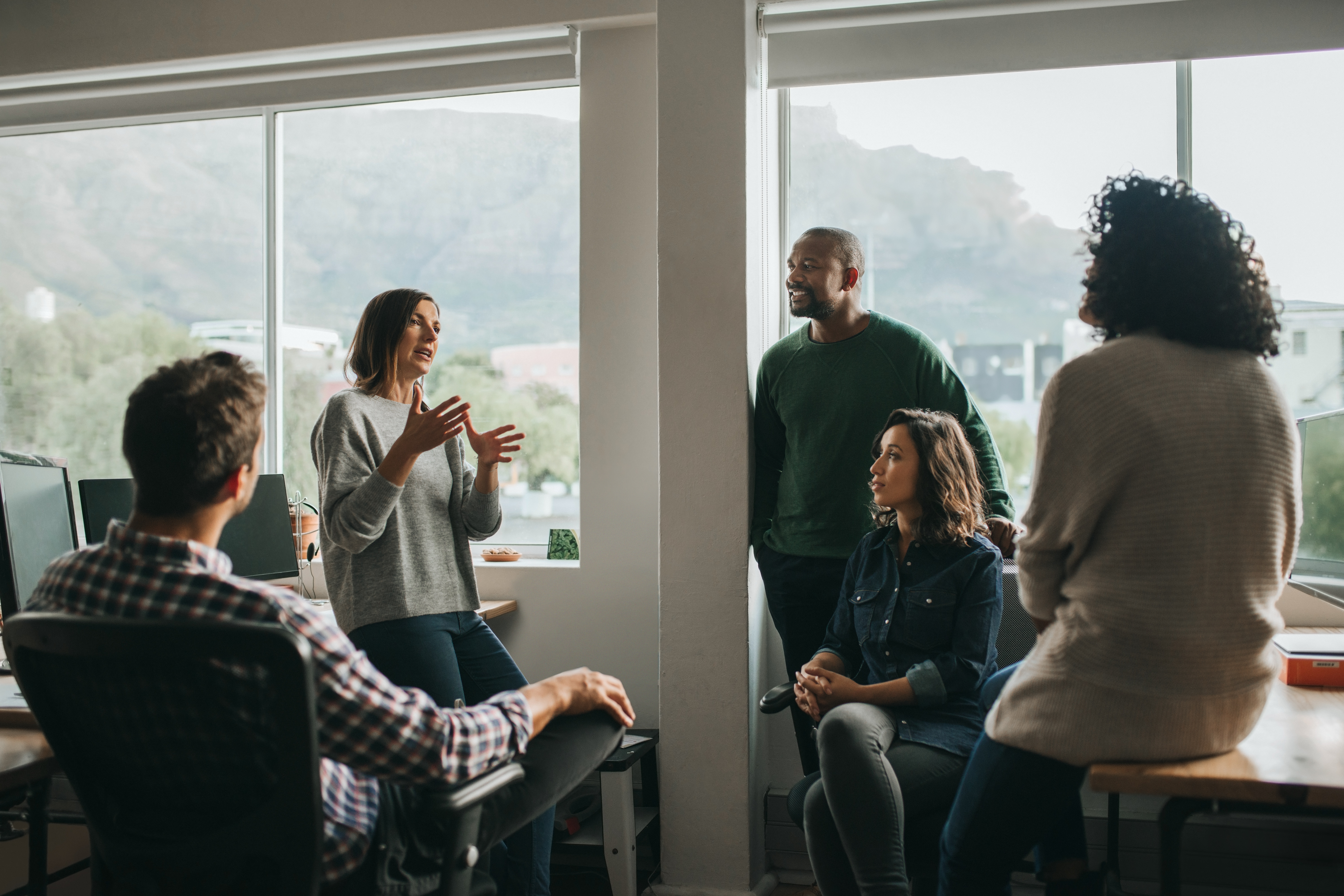 recruiters meeting about a job candidate